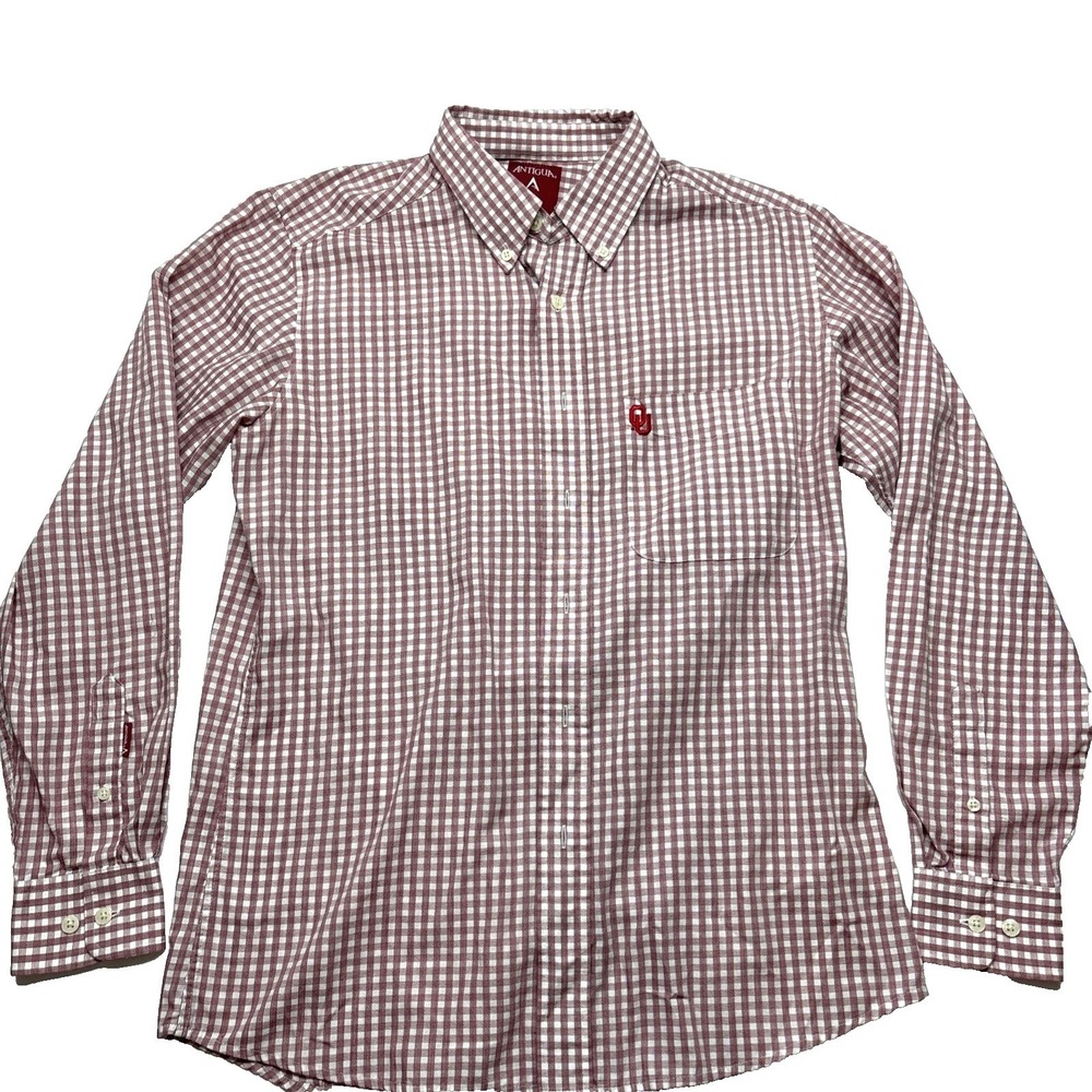 Oklahoma Sooners Mens Shirt Med Long Sleeve Button Down